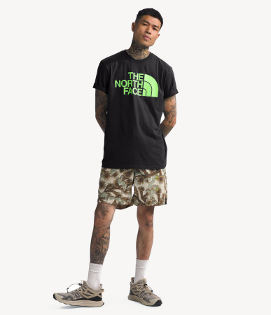 Футболка TNF S/S Half Dome Tee (Мужской; M; Black SafetyGreen)